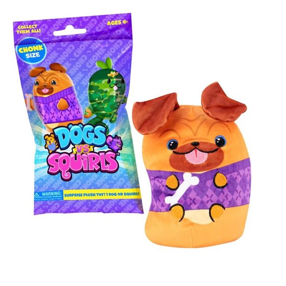 Dogs vs Squirls 6 Inch Collectible Plush Toy - Picture 1 of 8